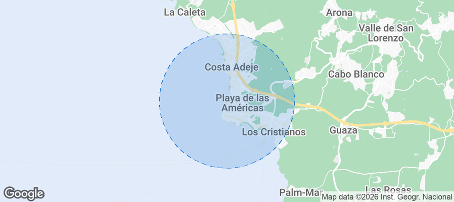 Playa de las Américas Airbnb map